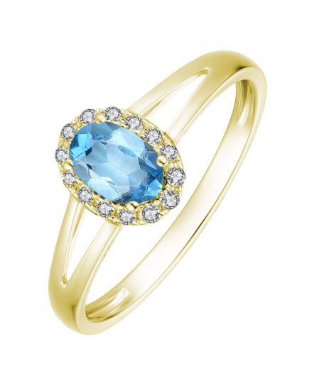 OVAL COLORED STONE DIAMOND RING (VR407)